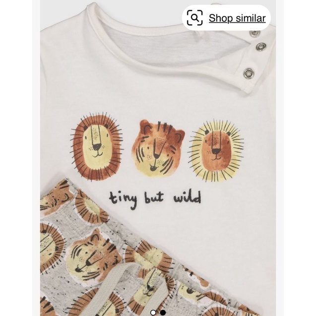 Set sư tử bé trai Tu Clothings size 6-9m đến 18-24m