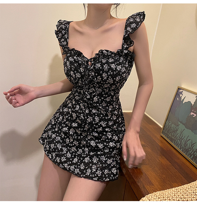 Set Đồ Tắm In Họa Tiết Hoa Phong Cách Hàn Quốc Dành Cho Nữ | BigBuy360 - bigbuy360.vn