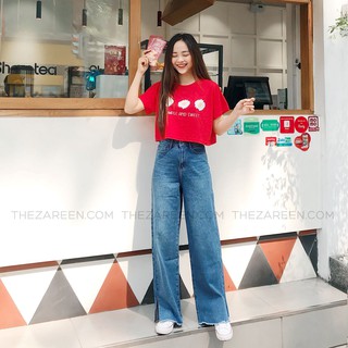 ÁO THUN CROPTOP DAISY ZAREEN THU72 ĐỎ