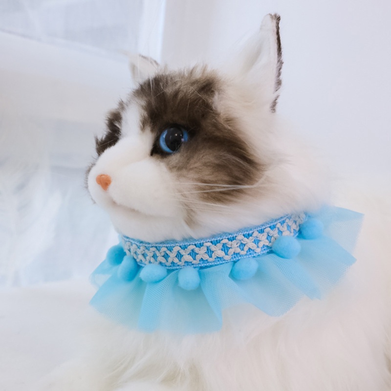 Vòng Cổ Mèo May Mắn Dễ Thương Thân Thiện Với Làn Da S-M Kèm Bóng Lông Nhỏ Dễ Sử Dụng Và Thân Thiện Với Làn