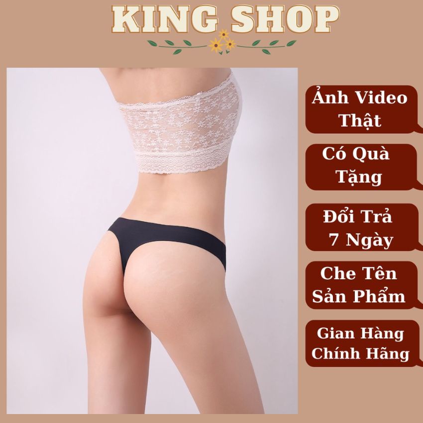 Quần lót lọt khe đúc su không đường may, quần chíp gợi cảm thiết kế đơn giản tôn mông Kingshop L716