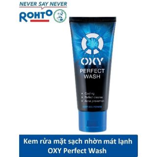 Sữa rửa mặt Oxy Perfect Wash cực mát lạnh sạch bã nhờn ngừa khuẩn mụn 100g