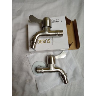 vòi xả nước inox 304 phi15 (phi21)