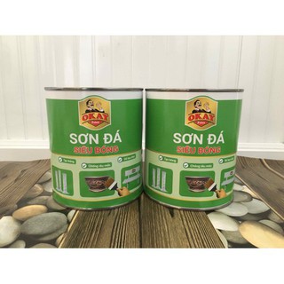 Sơn Đá Siêu Bóng Okay, Sơn Bóng Trong Suốt Bảo Vệ Bê Tông, Ghế Đá - Sơn Pha Sẵn