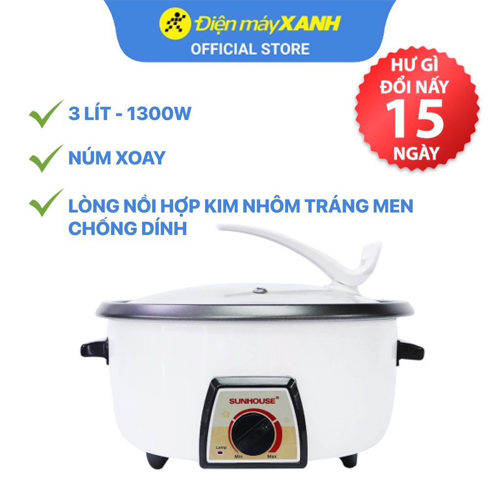 Nồi lẩu điện Sunhouse SHD 4521 3 lít