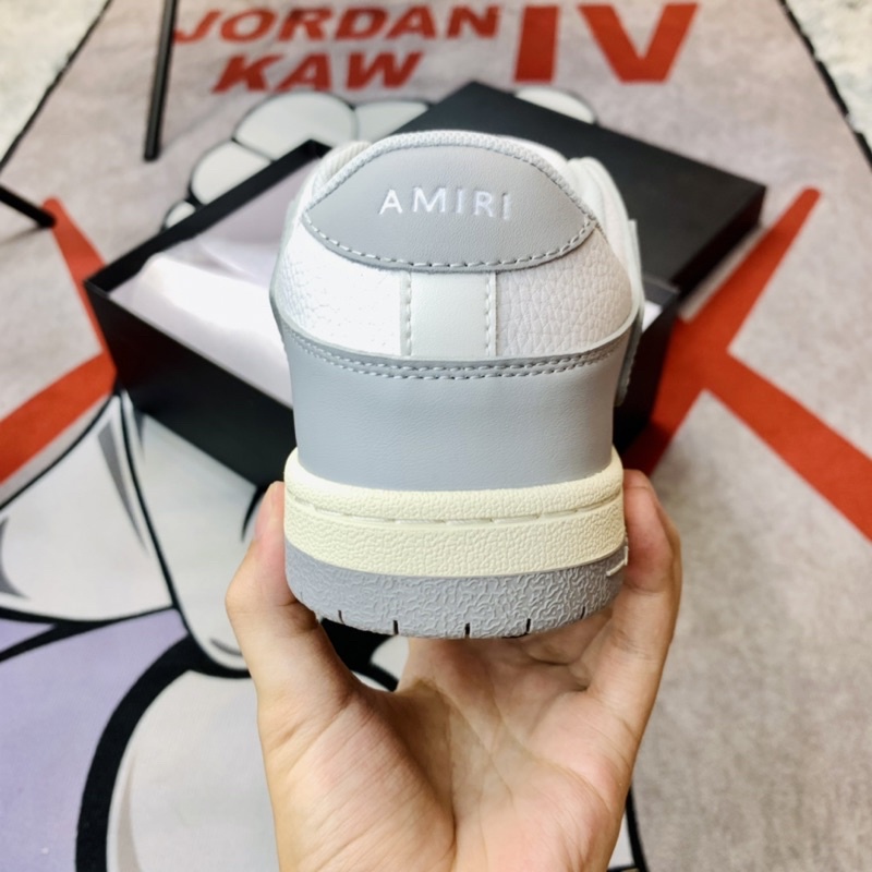 Giày thể thao sneaker cổ thấp Amiri Skel Top Grey White Hàng SC