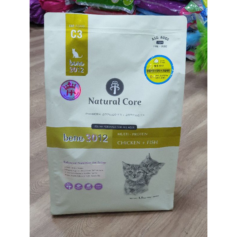 THỨC ĂN NATURAL CORE C3 BENE 3012 CHO MÈO THỊT GÀ & CÁ HỒI