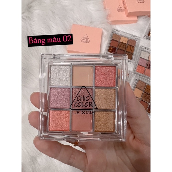 Bảng Phấn Mắt Chín Màu Sắc Hiệu Ứng Ngọc Trai Lấp Lánh Trang Điểm Hàng Ngày Siêu Lấp Lánh