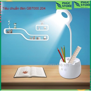 (Mới 2020) Đèn bàn học chống cận, Pin 1200mAh tích điện, Bảo hành 6 tháng. Đèn bàn học sinh tiêu chuẩn GB7000.204