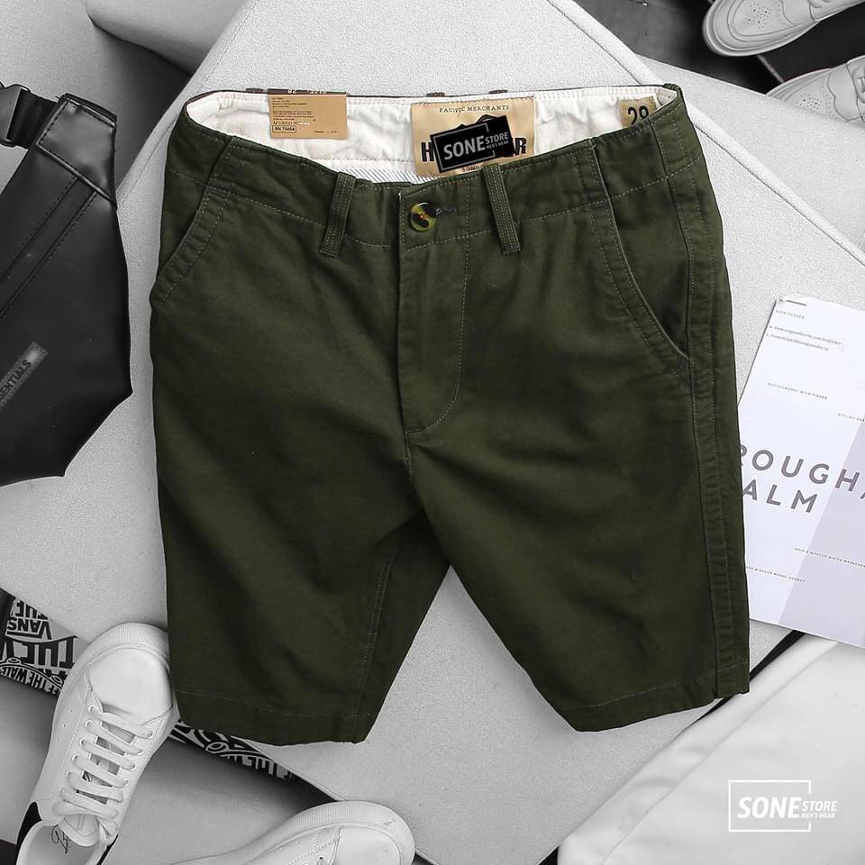 Quần Short kaki Nam thiết kế trơn nhiều màu basic, quần sọt kaki nam ngang gối thoáng mát,thấm hút mồ hôi QK01 4.8 683 Đ