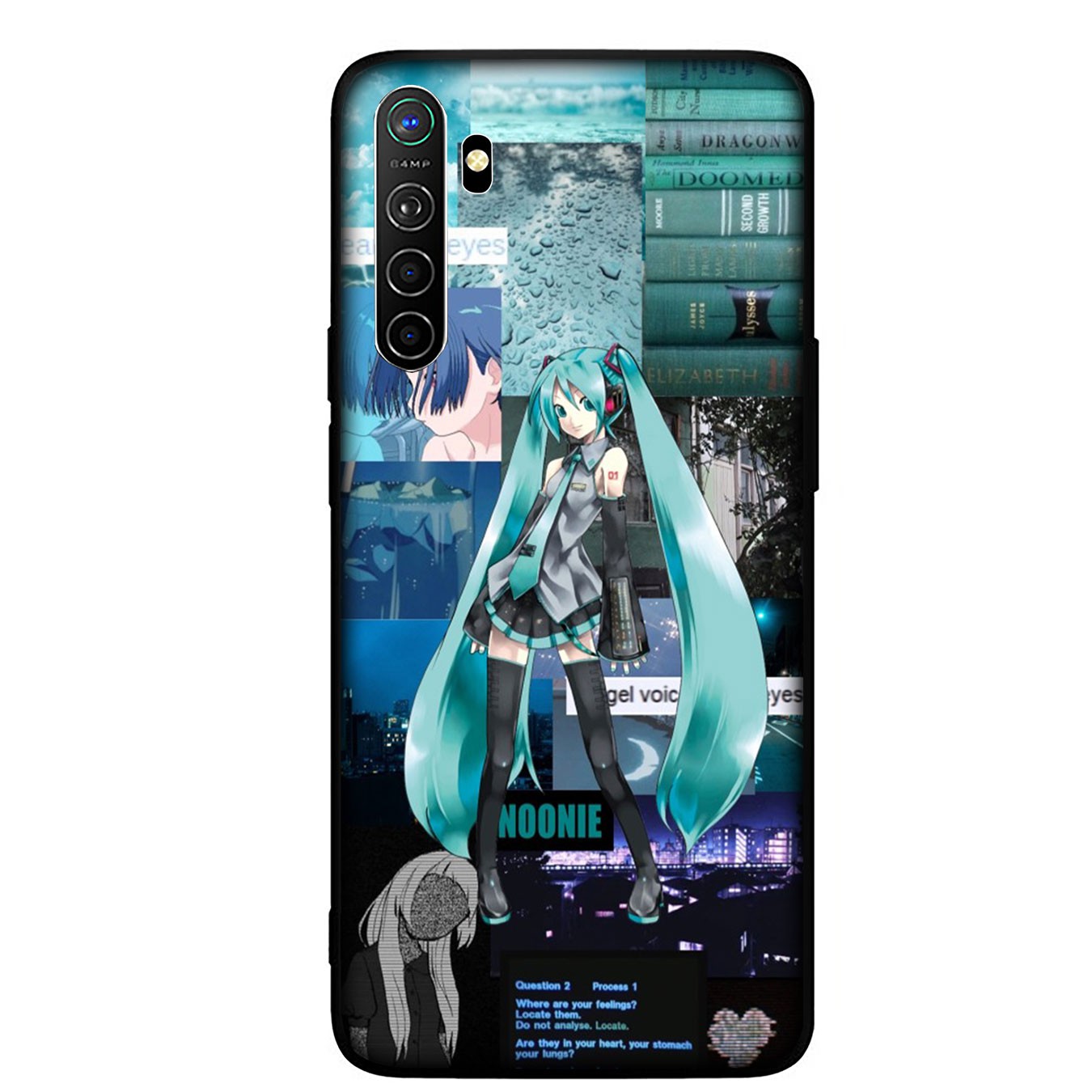 Samsung Galaxy A9 A8 A7 A6 Plus J8 2018 + A21S A70 M20 A6+ A8+ 6Plus Casing Soft Silicone Cartoon hatsune miku girl Phone Case