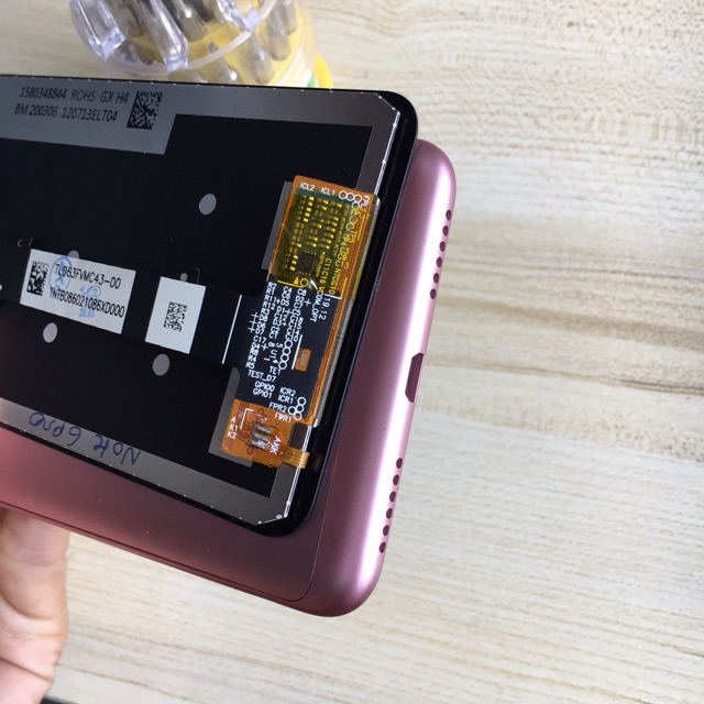 Combo Bộ Vỏ Sườn + Màn Hình Redmi Note 6 / Note 6 Pro Zin Hàng Cao Cấp ( Tặng bộ vít đa năng)