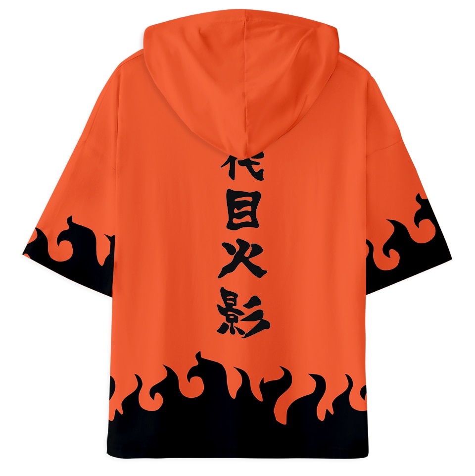 Áo Hoodie Ngắn Tay In Họa Tiết Naruto 3D Cá Tính