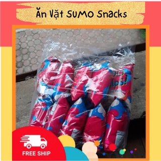 Bịch 10 Gói Bim Bim Snack Bánh Phồng Mực Oishi 14/16g-Ăn Vặt Sumo Snack