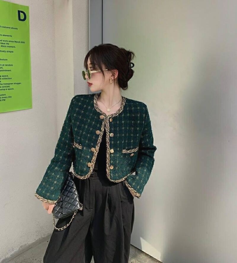 Áo dạ kẻ ô dài tay nhiều màu sắc | BigBuy360 - bigbuy360.vn