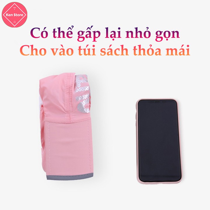 Mũ lưỡi trai có khăn chống nắng [HÀNG XỊN] Nón chống nắng cao cấp che nắng Đầu, Mặt và Cổ 3 trong 1, có thể gập lại