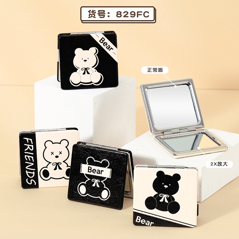 Gương trang điểm mini 2 mặt gấp gọn tiện lợi