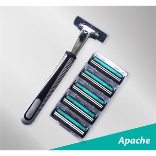 Dao Cạo 2 Lưỡi Apache kèm 36 Đầu Thay Thế
