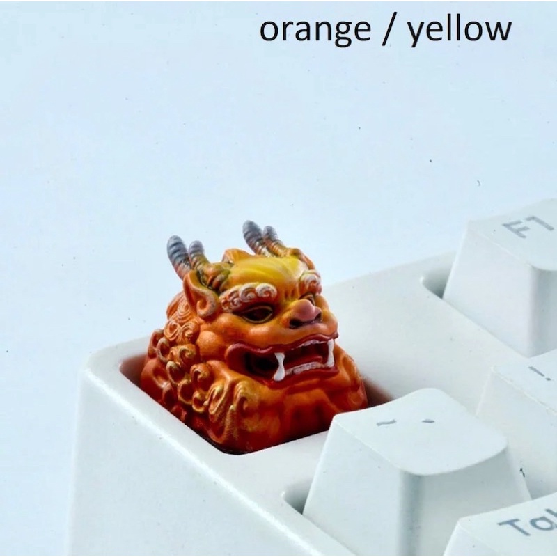 Nút bàn phím cơ Kỳ Lân.Keycap resin Asian Unicorn.Keycap Artisan