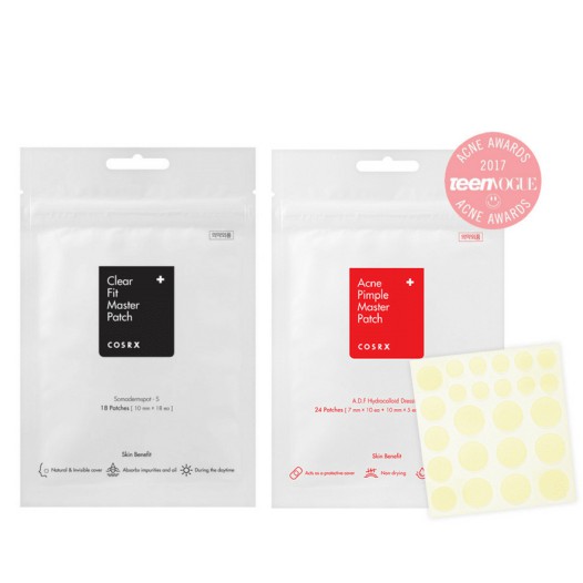 Miếng dán mụn Cosrx Acne Pimple Master Patch và Cosrx The Clear Pit Master Patch
