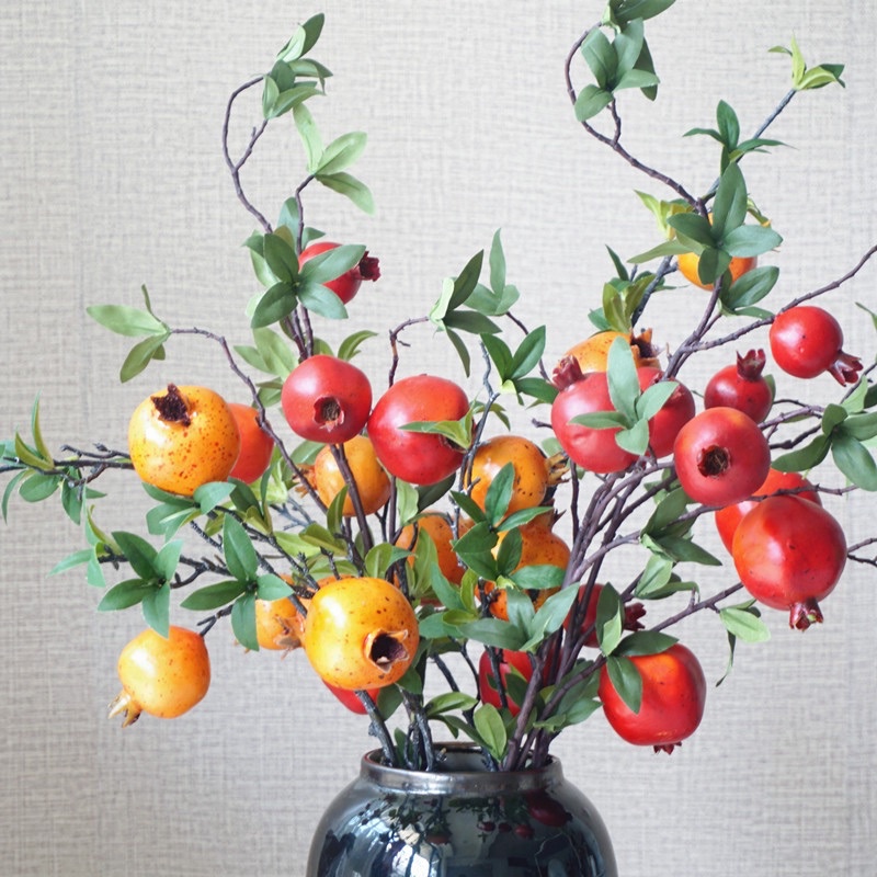 Cành lựu decor trang trí nhà cửa siêu đẹp