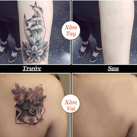 Kem che xăm Cover Up Tattoo chính hãng, kem che hình xăm chống nước không trôi hiệu quả