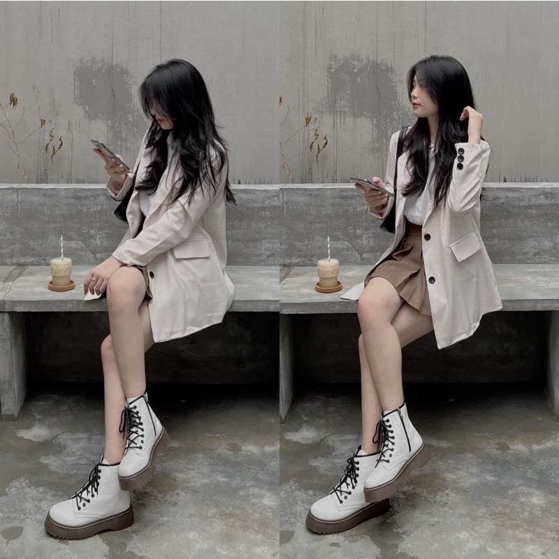 [CÓ SẴN] ÁO BLAZER ULZZANG 2 LỚP (ảnh thật/video)