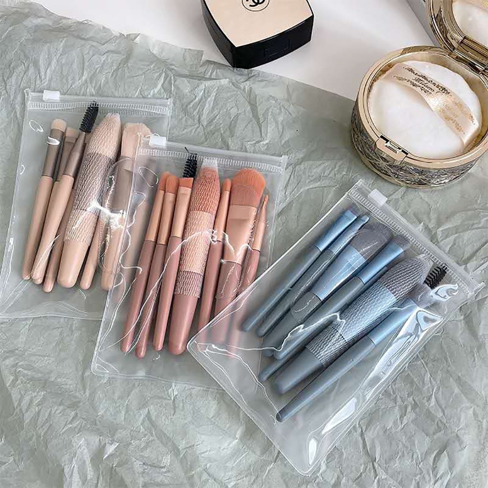 Cọ Trang Điểm Set 8 Cây Màu Trơn Matte Basic và Minimal Makeup Brush