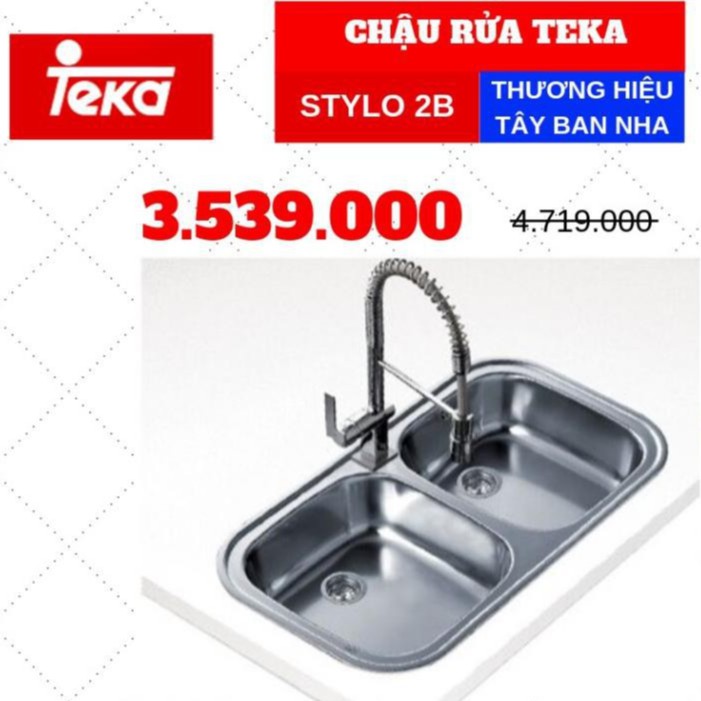 CHẬU RỬA INOX TEKA STYLO 2B (2C)