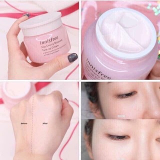 Kem dưỡng trắng da tone-up trắng hồng tự nhiên INNISFREE JEJU CHERRY BLOSSOM TONE-UP CREAM
