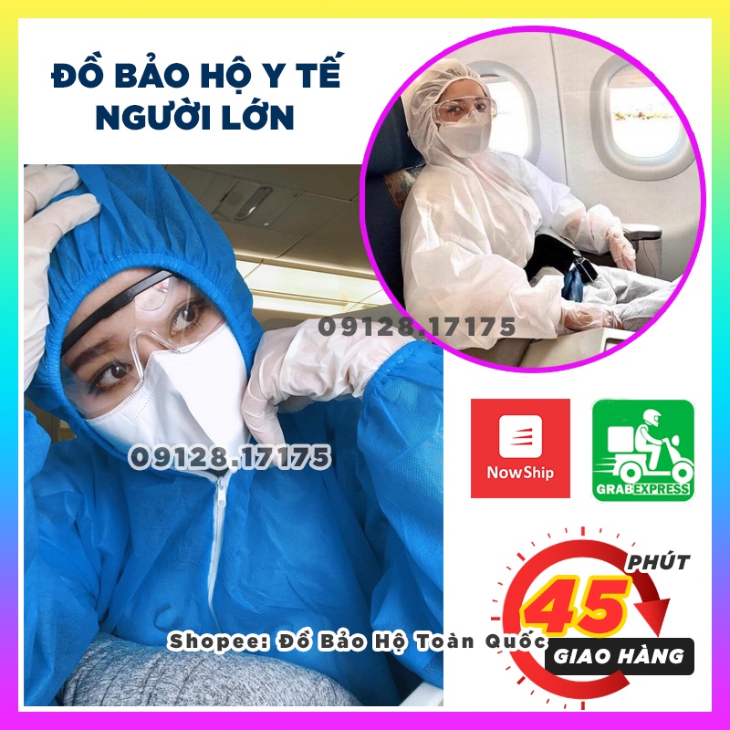 Đồ Bảo Hộ Y Tế Trẻ Em 4 món KÈM QUÀ TẶNG Áo quần chống dịch trẻ em - Đồ phòng dịch cho bé từ 1.1m, 1.2m, 1.3m, 1.4m