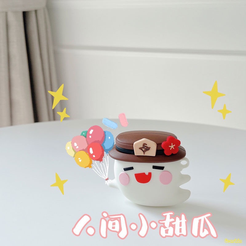 Vỏ Bảo Vệ Hộp Sạc Tai Nghe Airpods 1 2 3 Pro Bằng Silicon Dạ Quang In Hình Ma Nhỏ Dễ Thương Chất Lượng Cao