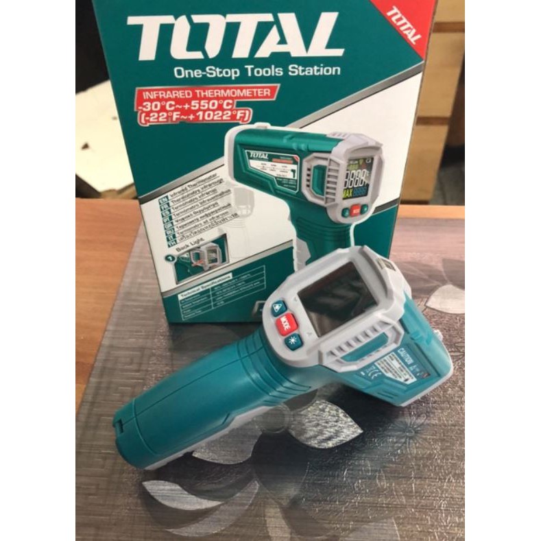 550 độC Máy đo nhiệt độ tia hồng ngoại Total THIT015501 (có thể đo thân nhiệt)
