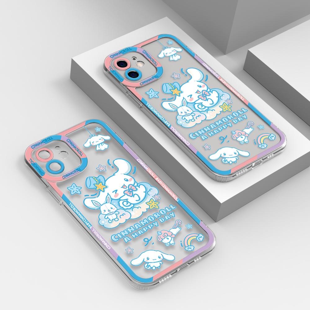 Ốp Điện Thoại Tpu Mềm Hình Cinnamoroll Với Tai To Cho iPhone 11 12 13 pro max XS X XR XSMax 7 8 6 6s plus SE 2020