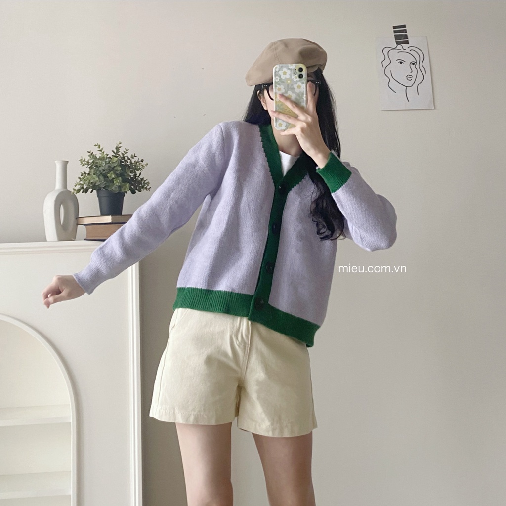 [ Miều ] Áo Cardigan dáng ngắn (66699)