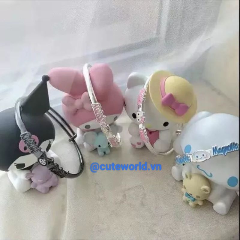 Vòng Đeo Tay Hoạt Hình Sanrio Cinnamoroll Kuromi Melody Dễ Thương