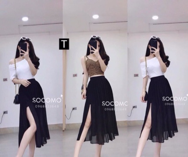 [ Mã FAXANH55 giảm 10K đơn 50K] Chân váy von xẻ TTF828 | BigBuy360 - bigbuy360.vn