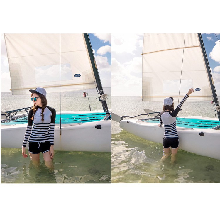 Bộ đồ bơi dài tay phong cách-bộ bơi nữ-bikini | BigBuy360 - bigbuy360.vn