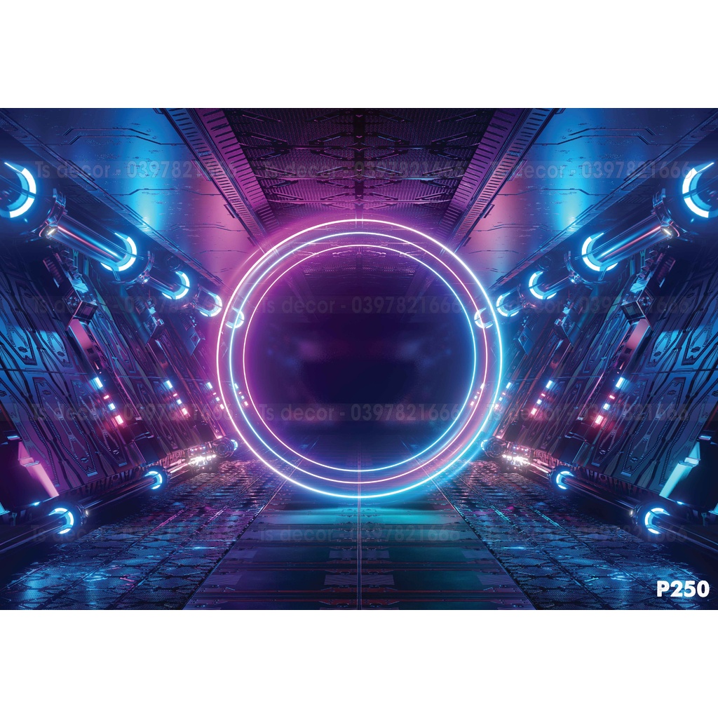 Phông nền khổ lớn giả đèn Neol