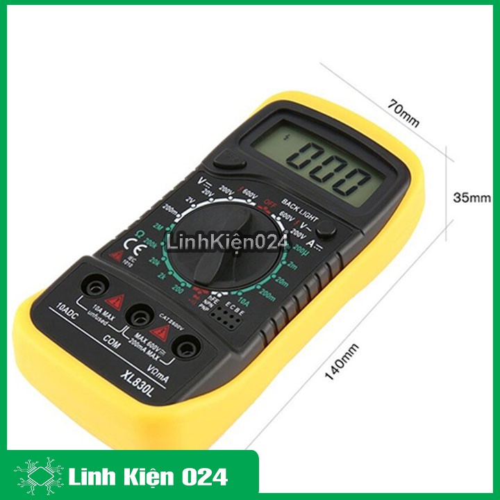 Đồng hồ đo điện XL830 XL830L XL 830 nhỏ gọn