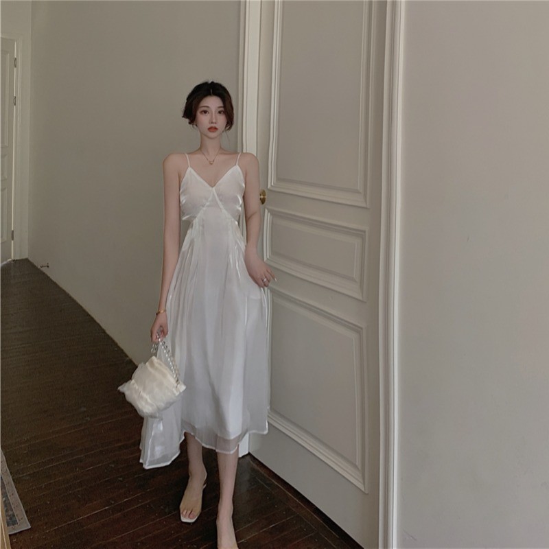 Jane Đầm dự tiệc mùa hè tơ sương lấp lánh ảnh thật cuối