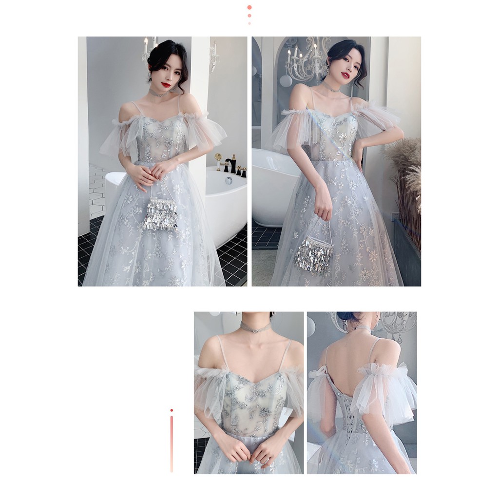 Váy đầm CAO CẤP phù dâu cưới hỏi dự tiệc size XS-2XL bigsize wedding-event dress  LT1378