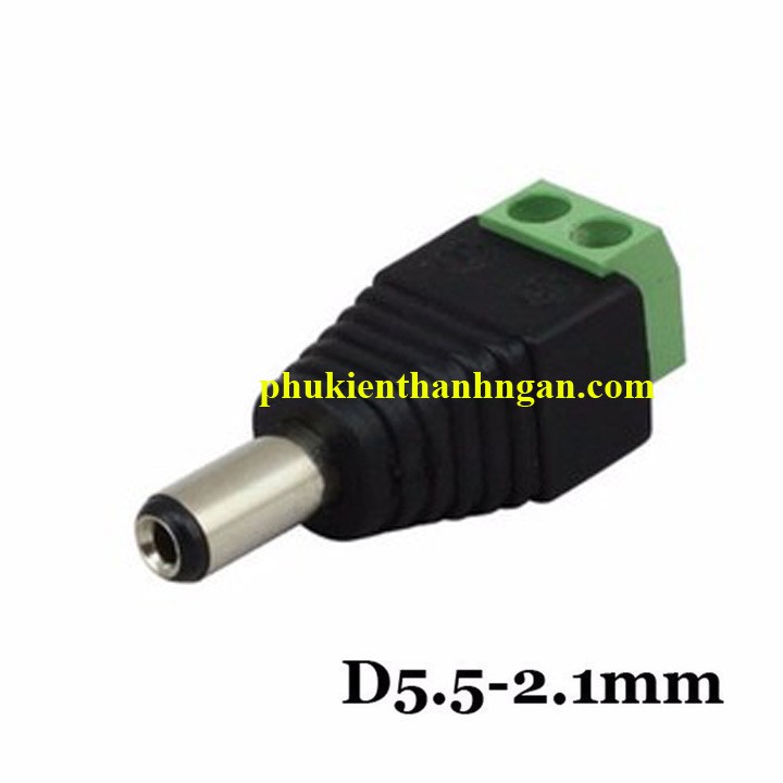 10 jack DC nguồn 12v VẶN VÍT - jack DC VẶN VÍT - jack 12v - jack nguồn camera - dc10vv