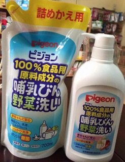 Nước Rửa Bình Sữa Rau Củ Pigeon