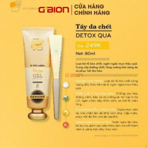 Tẩy Tế Bào Chết Mặt Luxury girl Detox Aqua, NPP GBION