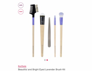 [SALE 50%] Set cọ, đá lăn mắt, nhíp Ecotools