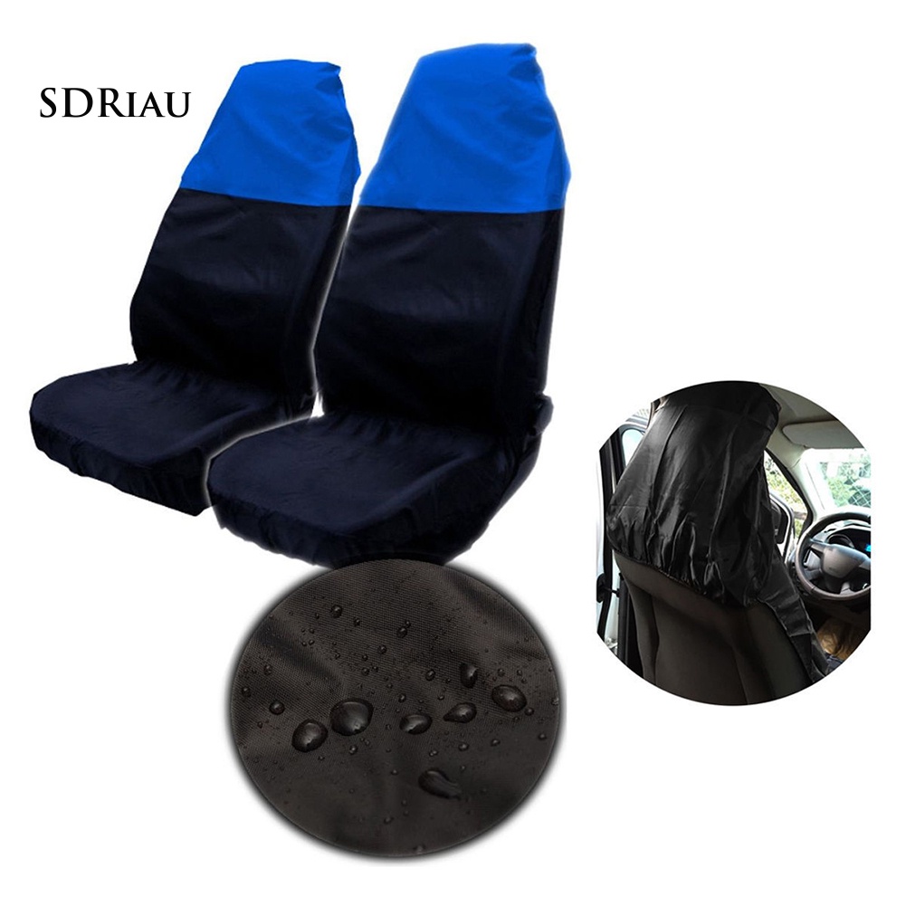 Set 2 Vỏ Bọc Ghế Ngồi Xe Hơi Chống Thấm Nước Tiện Dụng Ốp