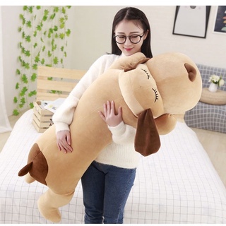Gấu bông chó mũi tim, thú nhồi bông con cún có thể làm gối ôm siêu xinh, chất vải nhung mềm mịn cực thích