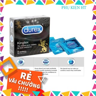 Khuyến mãi khủng hộp durex size 49mm ôm sát cậu nhỏ kingtex 3 chiếc