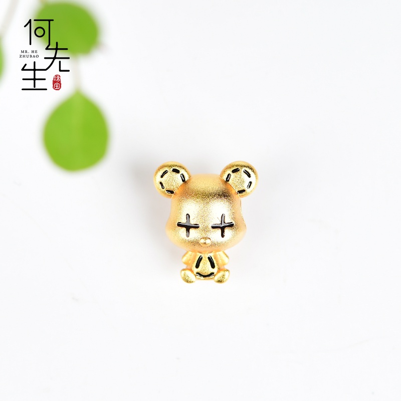 Phụ Kiện Hạt Xỏ Vòng Tay Hình Gấu Dễ Thương Dùng Làm Trang Sức Thủ Công diy